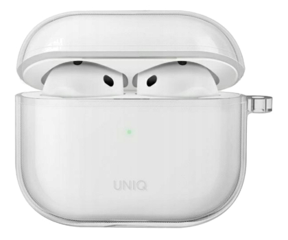 Etui na słuchawki Uniq Etui Glase AirPods 4 przezroczysty/glossy clear